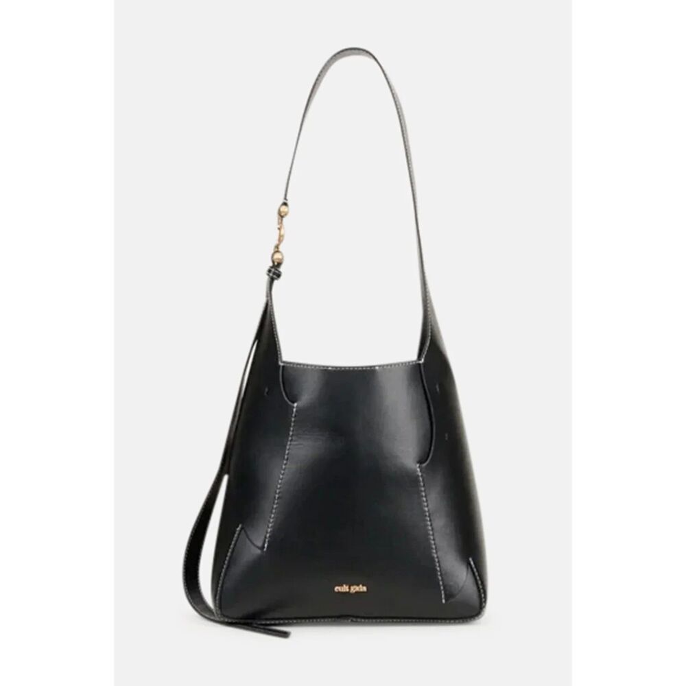 Cult Gaia Simona Mini Bag Women's Black Leather Structured Shoulder Chic Stateme
